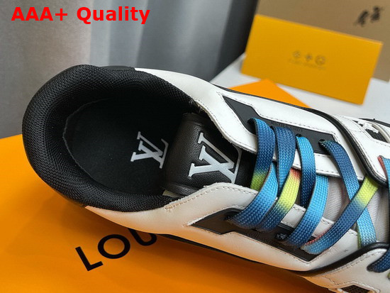 LV Trainer Sneaker in Bicolor Calf Leather Black and White 1A9ADM Replica