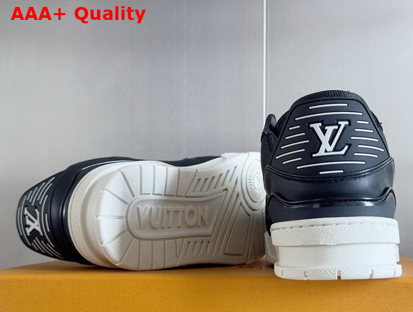 LV Trainer Sneaker in Black Matte Calf Leather 1AD9W8 Replica