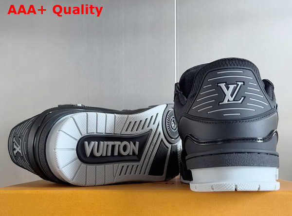 LV Trainer Sneaker in Black Mix of Materials 1ADEW2 Replica