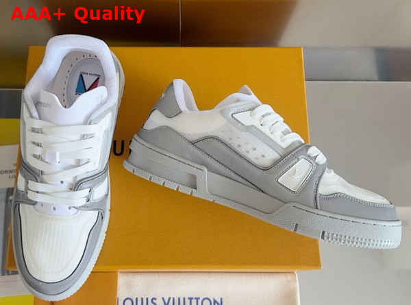 LV Trainer Sneaker in Gray Mix of Technical Materials 1AD6TY Replica