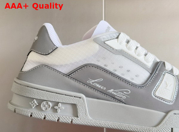 LV Trainer Sneaker in Gray Mix of Technical Materials 1AD6TY Replica