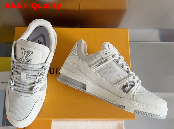 LV Trainer Sneaker in Grey Mix of Materials 1ADEWM Replica