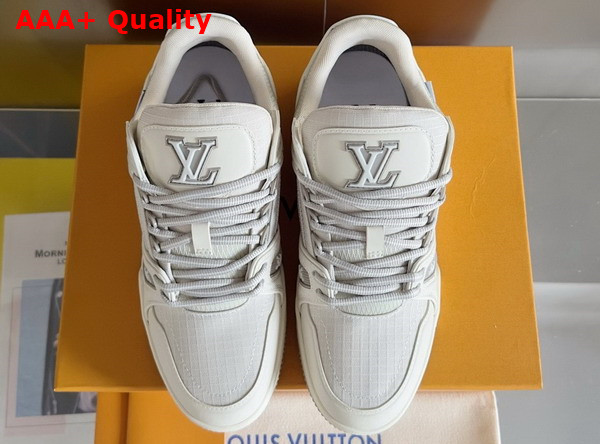 LV Trainer Sneaker in Grey Mix of Materials 1ADEWM Replica