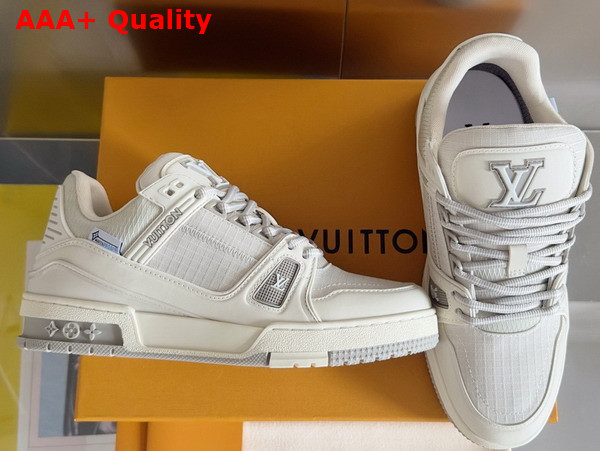 LV Trainer Sneaker in Grey Mix of Materials 1ADEWM Replica