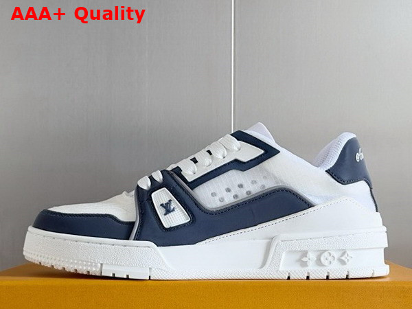 LV Trainer Sneaker in Navy Blue Mix of Technical Materials 1AD6TE Replica