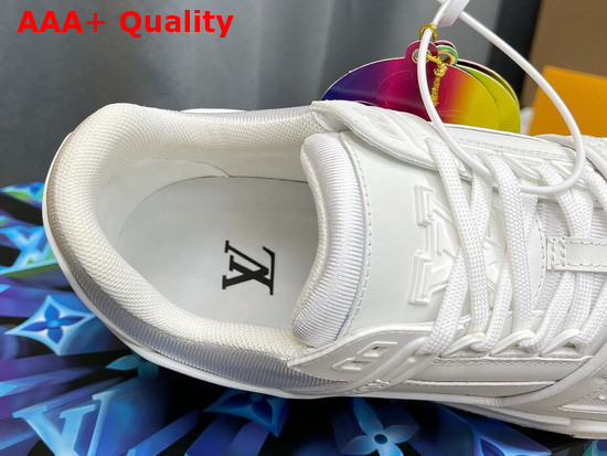 LV Trainer Sneaker in White Calf Leather for Men Replica