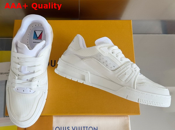 LV Trainer Sneaker in White Mix of Technical Materials 1AD6T4 Replica