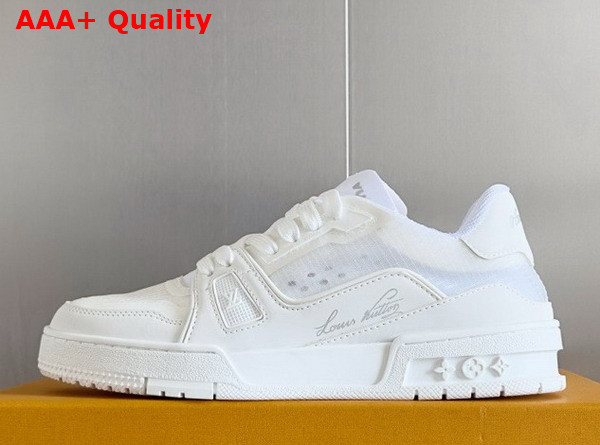 LV Trainer Sneaker in White Mix of Technical Materials 1AD6T4 Replica