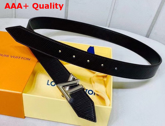 LV Twist 30mm Belt Black Epi Calf Leather Strap with Calf Leather Lining M9360U Replica