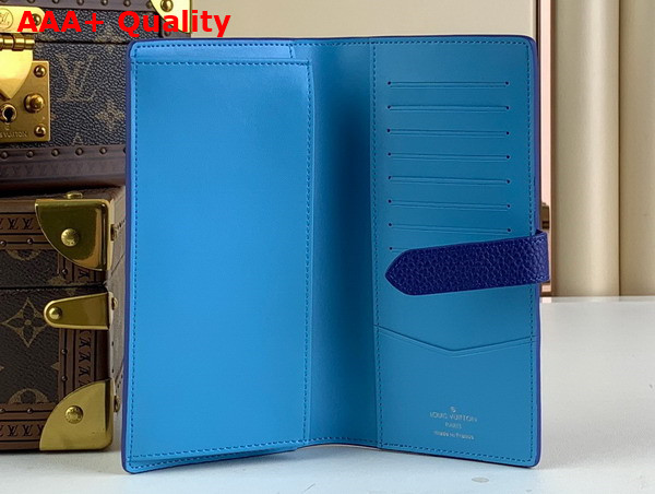 LV Vertical Wallet Capucines in Blue Taurillon Leather M82441 Replica