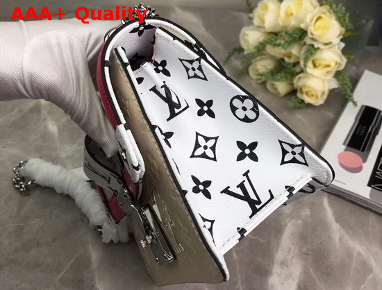 LV Wynwood Cream Embossed Monogram Vernis Patent Cowhide M90442 Replica