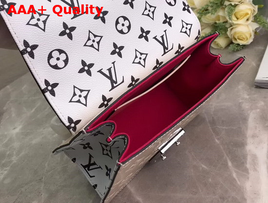 LV Wynwood Cream Embossed Monogram Vernis Patent Cowhide M90442 Replica