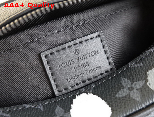 LV X YK Mini Soft Trunk Monogram Eclipse Coated Canvas with 3D Painted Black and Silver M81936 Replica