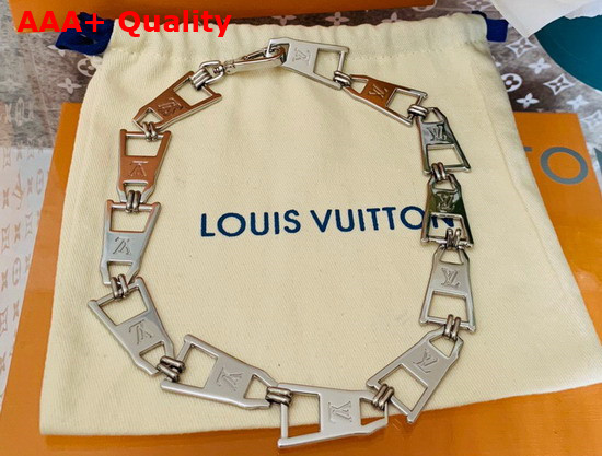 LV Zip Necklace Silver Color Hardware MP3014 Replica