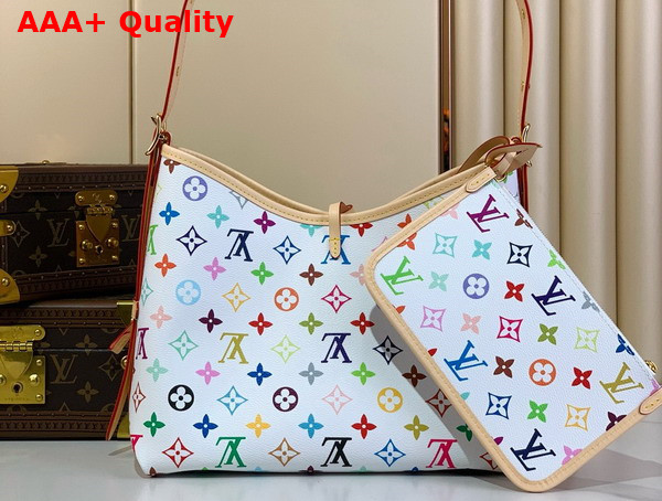 LV x TM Carryall PM Handbag in Multicolored Monogram Coated Canvas M13661 Replica