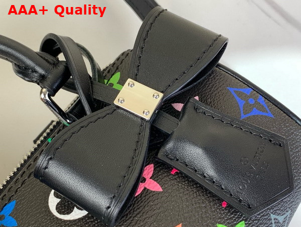 LV x TM Nano Speedy in Muticolore Noir Monogram Coated Canvas M13406 Replica