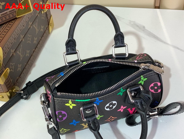 LV x TM Nano Speedy in Muticolore Noir Monogram Coated Canvas M13406 Replica