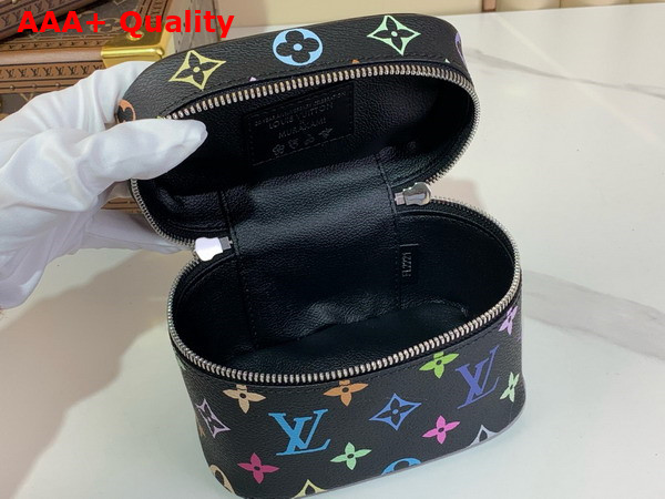 LV x TM Nice Nano Vanity Case in Black Multicolored Monogram Coated Canvas M14033 Replica