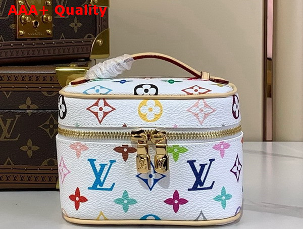 LV x TM Nice Nano Vanity Case in Multicolored Monogram Coated Canvas Replica