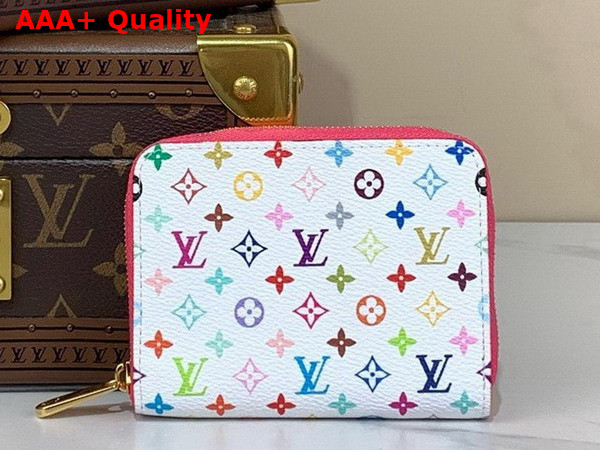 LV x TM Zippy Coin Purse in Multicolored Monogram Coated Canvas Replica