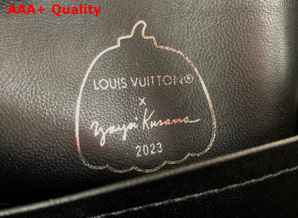 LV x YK Capucines Mini Handbag Black Taurillon Bull Calf Leather with 3D Painted Dots Print Replica