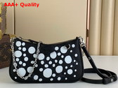 LV x YK Easy Pouch On Strap Monogram Empreinte Cowhide Leather with Infinity Dots Print Black and White M81908 Replica