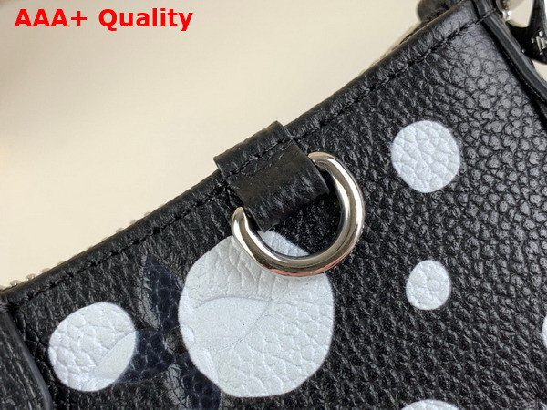 LV x YK Easy Pouch On Strap Monogram Empreinte Cowhide Leather with Infinity Dots Print Black and White M81908 Replica