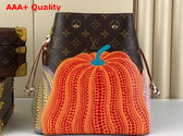 LV x YK Neonoe MM Monogram Coated Canvas with Pumpkin Print M46473 Replica