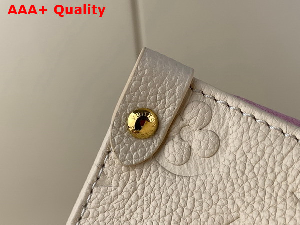 LV x YK Onthego PM Quartz Embossed Grained Monogram Empreinte Cowhide Leather with Flower Marquetry M21732 Replica