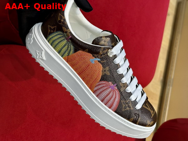 LV x YK Time Out Sneaker in Monogram Canvas and Pumpkins 1ABD8H Replica