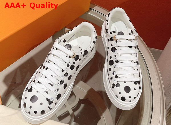 LV x YK Time Out Sneaker in White Printed Calf Leather 1AB9V2 Replica