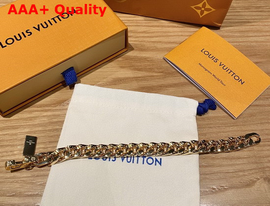 LVXNBA Chain Links Bracelet Gold Color Hardware MP3054 Replica