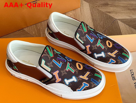 LVXNBA LV Ollie Slip On Sneaker Brick Monogram Canvas 1A90CD Replica