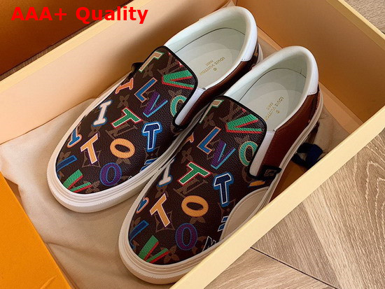 LVXNBA LV Ollie Slip On Sneaker Brick Monogram Canvas 1A90CD Replica