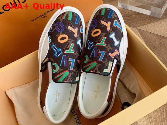 LVXNBA LV Ollie Slip On Sneaker Brick Monogram Canvas 1A90CD Replica