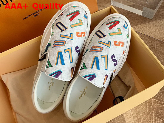 LVXNBA LV Ollie Slip On Sneaker White Monogram Canvas Replica