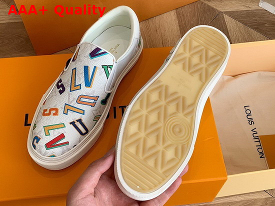 LVXNBA LV Ollie Slip On Sneaker White Monogram Canvas Replica