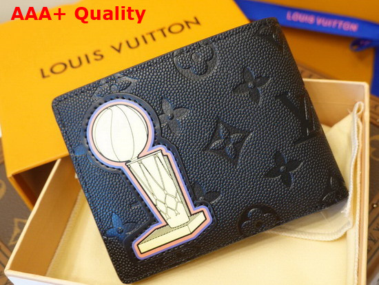 LVXNBA Multiple Wallet Black Cowhide Leather M80624 Replica