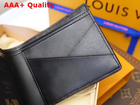 LVXNBA Multiple Wallet Black Cowhide Leather M80624 Replica