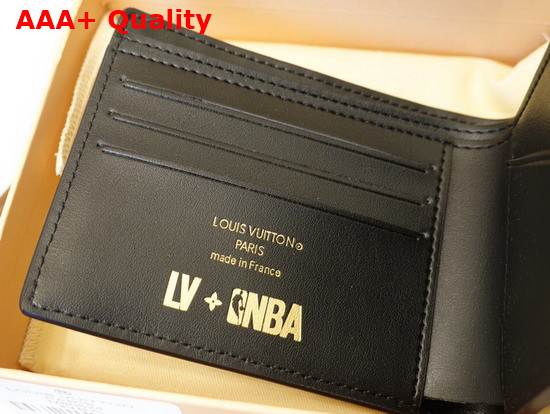 LVXNBA Multiple Wallet Black Cowhide Leather M80624 Replica