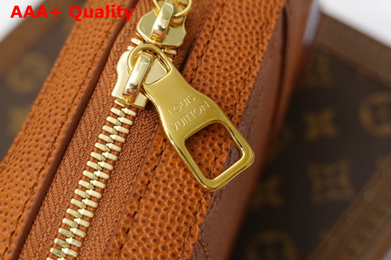 LVXNBA Soft Trunk Wearable Wallet Brown Ball Grain Leather M80549 Replica