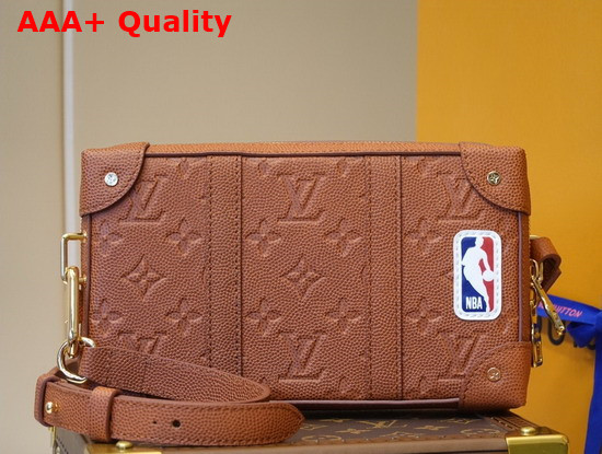 LVXNBA Soft Trunk Wearable Wallet Brown Ball Grain Leather M80549 Replica