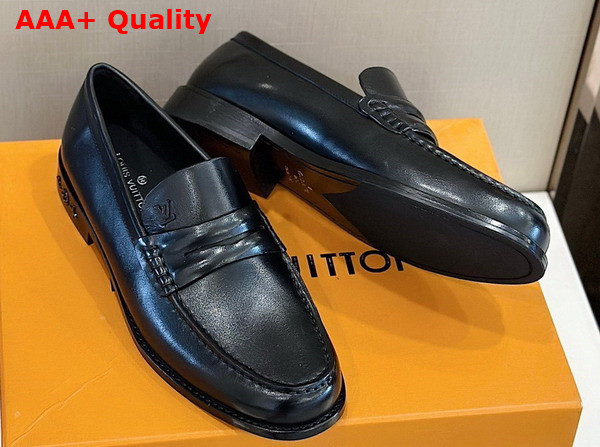 Louis Loafer in Black Calf Leather Replica