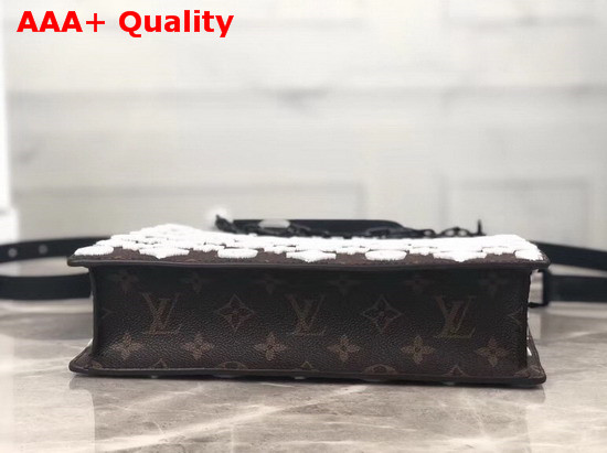 Louis Vuitton 2020 Mens Fashion Show Tote Bag in Embroidered Monogram Canvas Replica