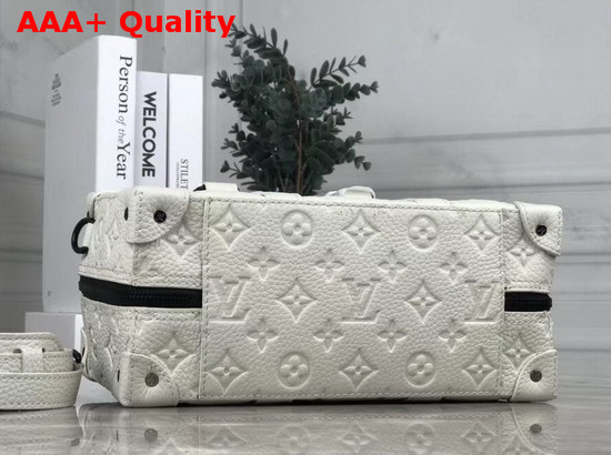 Louis Vuitton 2020 Mens Spring Summer Fashion Show Runway Bag in White Taurillon Monogram Leather Replica