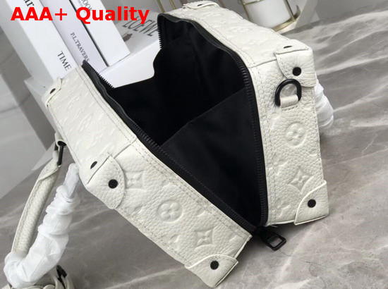 Louis Vuitton 2020 Mens Spring Summer Fashion Show Runway Bag in White Taurillon Monogram Leather Replica