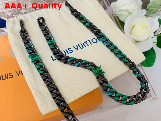 Louis Vuitton 2054 Chain Links Necklace Multicolor MP2853 Replica