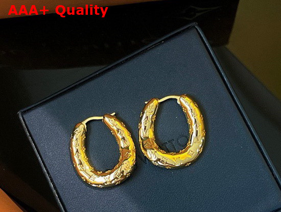 Louis Vuitton 2D Earrings Gold M00393 Replica