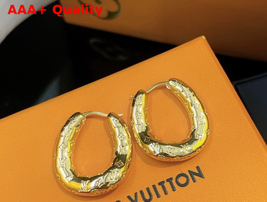 Louis Vuitton 2D Earrings Gold M00393 Replica