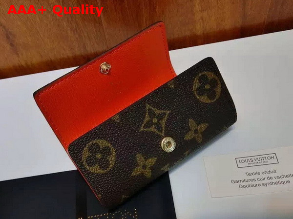 Louis Vuitton 4 Key Holder Monogram Canvas Poppy Replica